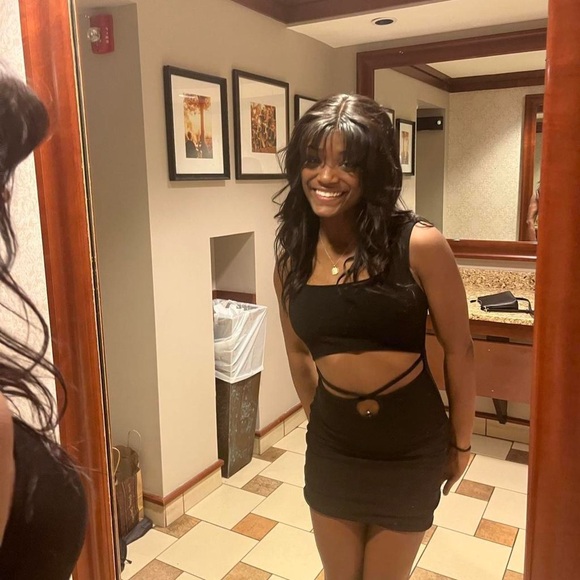 Princess Polly Black Body Con Cut Out Dress - Women's Evening Dress - Picture 4 of 4